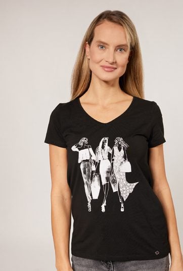 T-shirt damski z nadrukiem