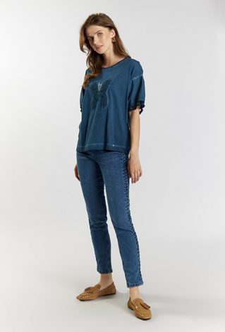 Bluzka z ozdobnym wzorem