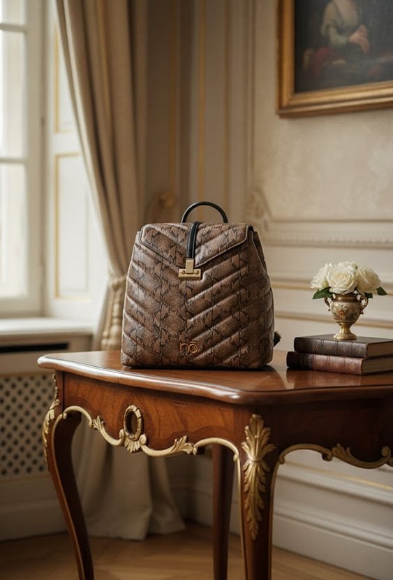 Pikowany plecak damski