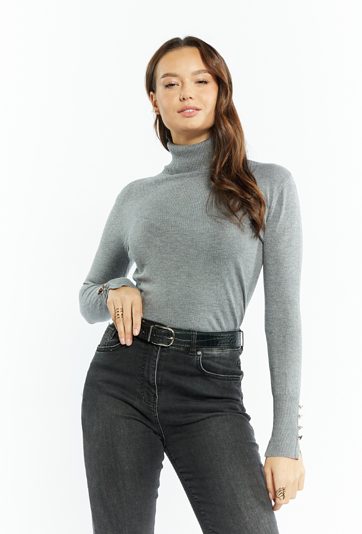 Wiskozowy golf damski