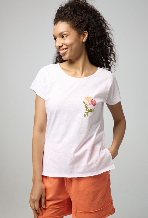 T-shirt z grafika kwiatu