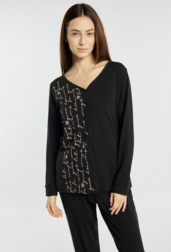 Koszulka od piżamy z dekoltem 