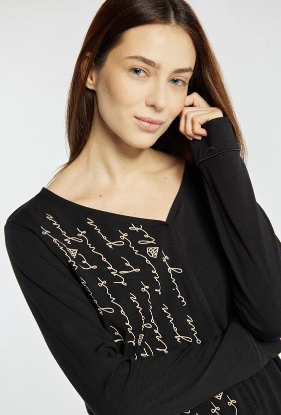 Koszulka od piżamy z dekoltem 