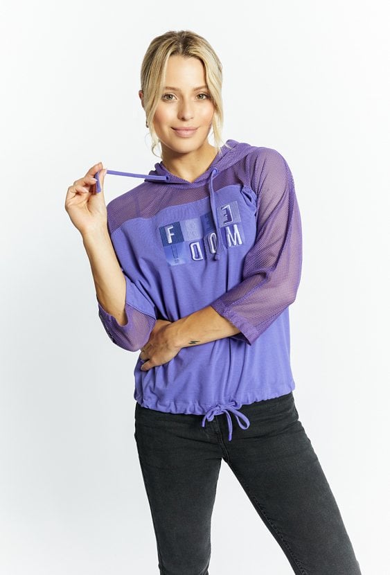 Bawełniana bluzka z siateczką