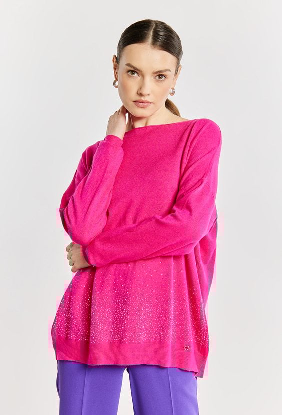 Sweter damski z dżetami