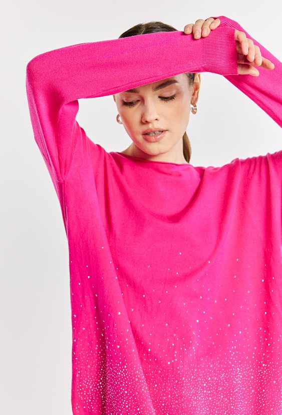 Sweter damski z dżetami