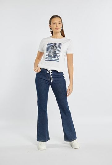 T-shirt damski z ciekawym nadrukiem