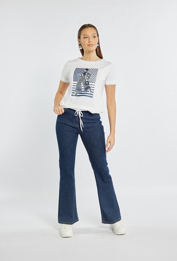 T-shirt damski z ciekawym nadrukiem