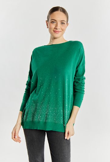 Sweter damski z dżetami