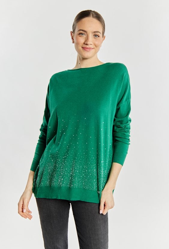 Sweter damski z dżetami