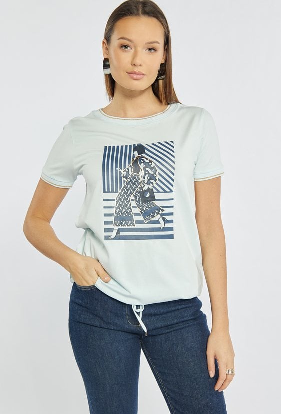 T-shirt damski z ciekawym nadrukiem