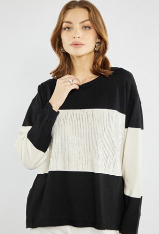 Sweter z dżetami