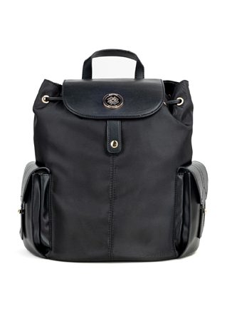 Tekstylny plecak z klapą