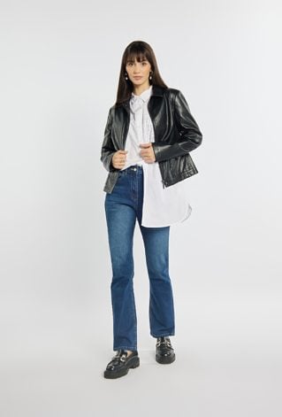 Damska kurtka kołnierzem