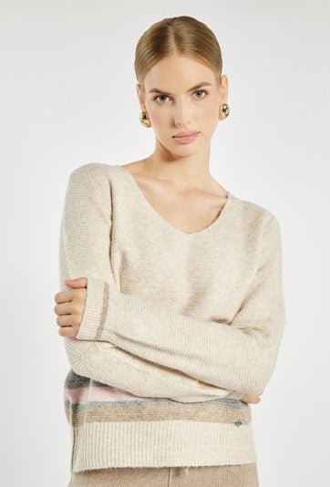 Klasyczny sweter z wiskozą