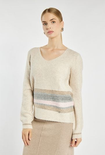 Klasyczny sweter z wiskozą