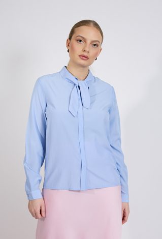 Bluzka damska z wiązaniem