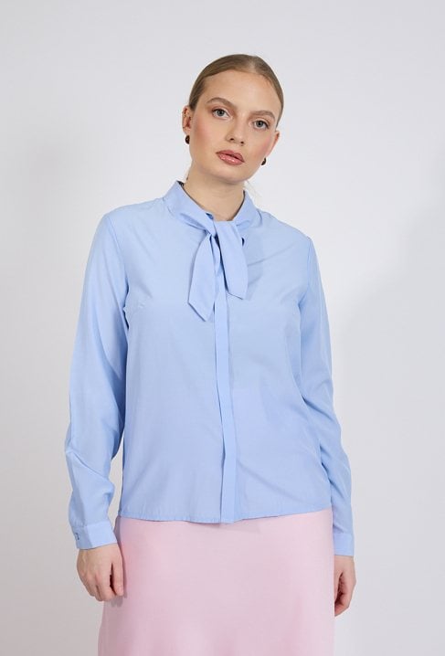 Bluzka damska z wiązaniem