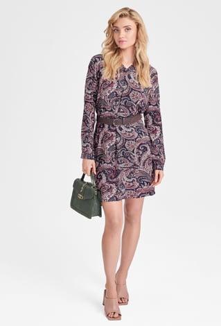 Wiskozowa sukienka w paisley