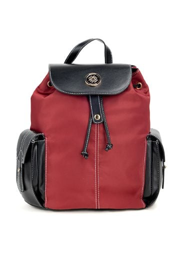 Tekstylny plecak z klapą