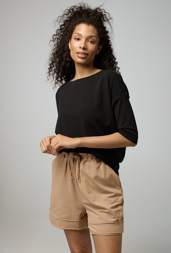 Bluzka z modalem i rękawem 3/4