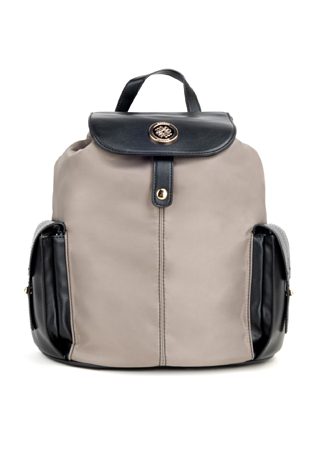 Tekstylny plecak z klapą