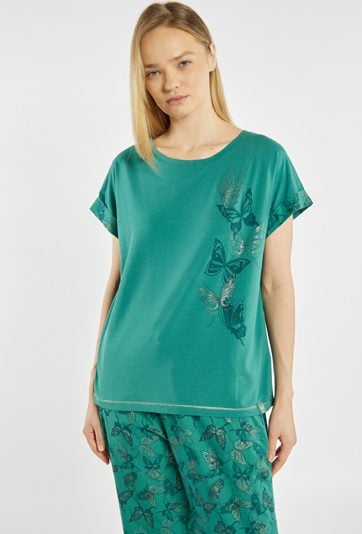 Koszulka od piżamy z motylami