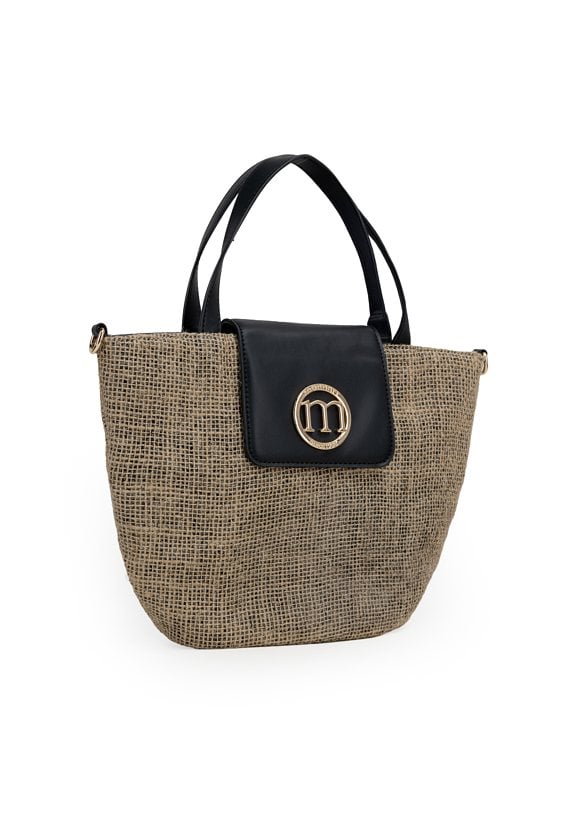 Torba z połyskująca plecionką