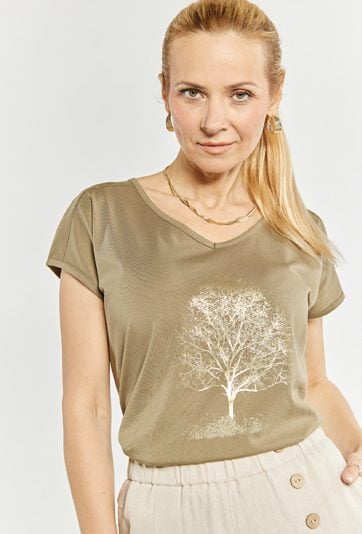 Bawełniany T-shirt damski