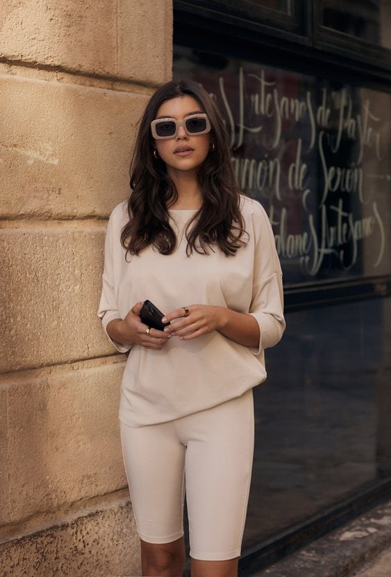 Bluzka z modalem i rękawem 3/4