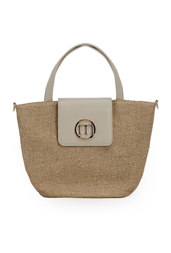 Torba z połyskująca plecionką