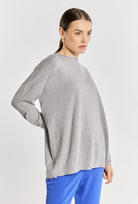 Sweter damski z dżetami