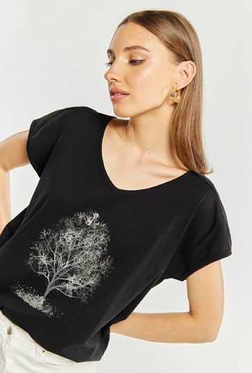 Bawełniany T-shirt damski