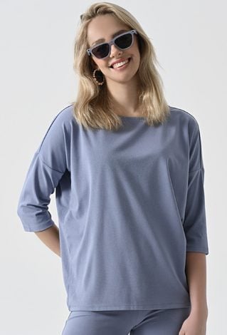 Bluzka z modalem i rękawem 3/4