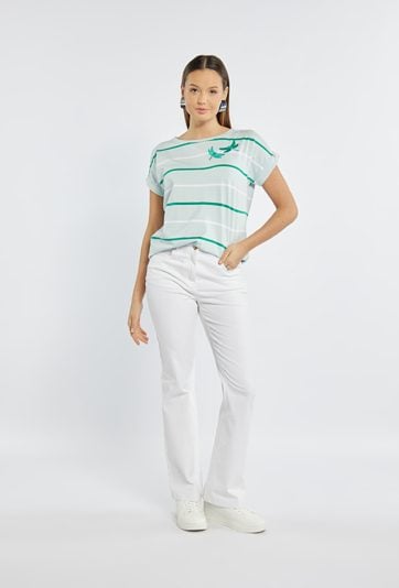 T-shirt z haftem