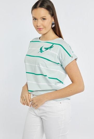 T-shirt z haftem