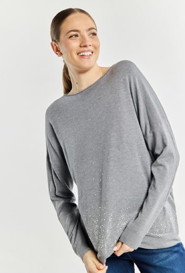 Sweter damski z dżetami