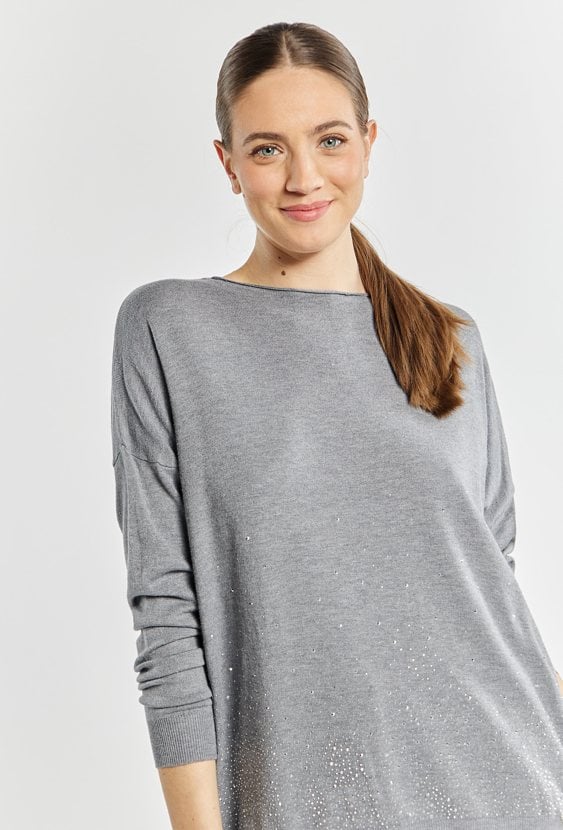 Sweter damski z dżetami