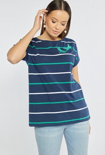 T-shirt z haftem
