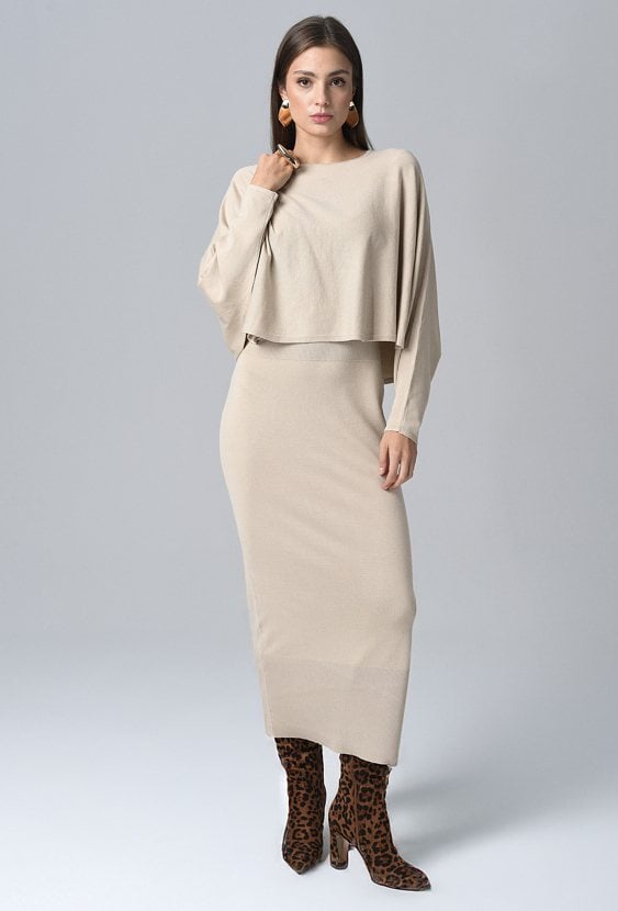 Sukienka damska z narzutką