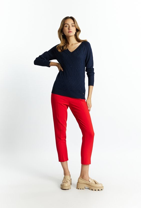 Sweter damski z dżetami