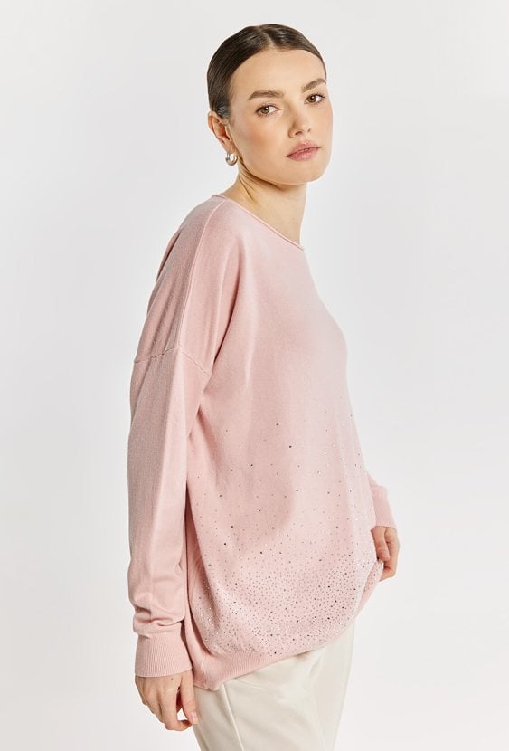 Sweter damski z dżetami