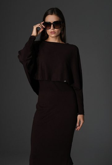 Sukienka damska z narzutką