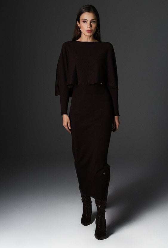 Sukienka damska z narzutką