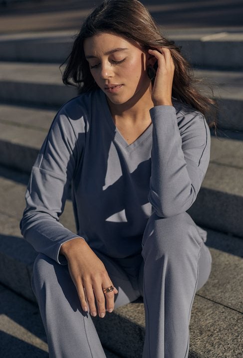 Longsleeve z modalem