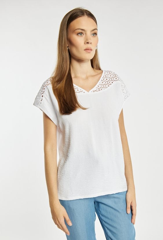 Biała bluzka damska