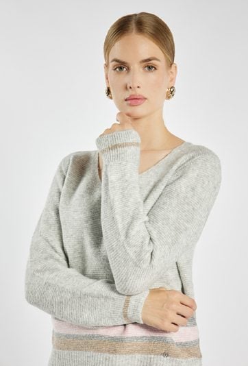 Klasyczny sweter z wiskozą