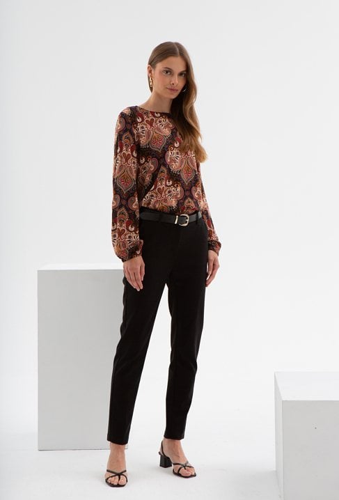 Wiskozowa bluzka w paisley