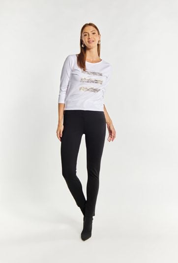 T-shirt damski z wzorem