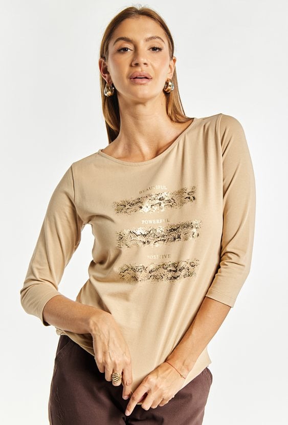 T-shirt damski z wzorem